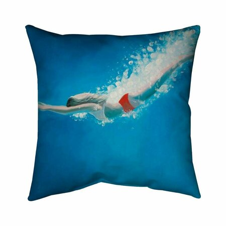 FONDO 20 x 20 in. Diving Jump-Double Sided Print Indoor Pillow FO2772597